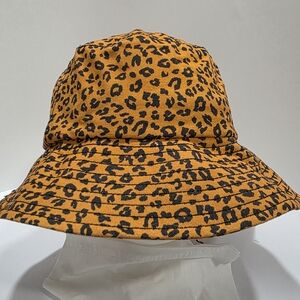 Billabong Orange Leopard Print Bucket Hat